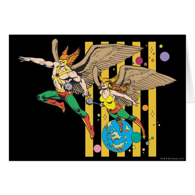 Hawkman y Hawkwoman (Anverso (Horizontal))