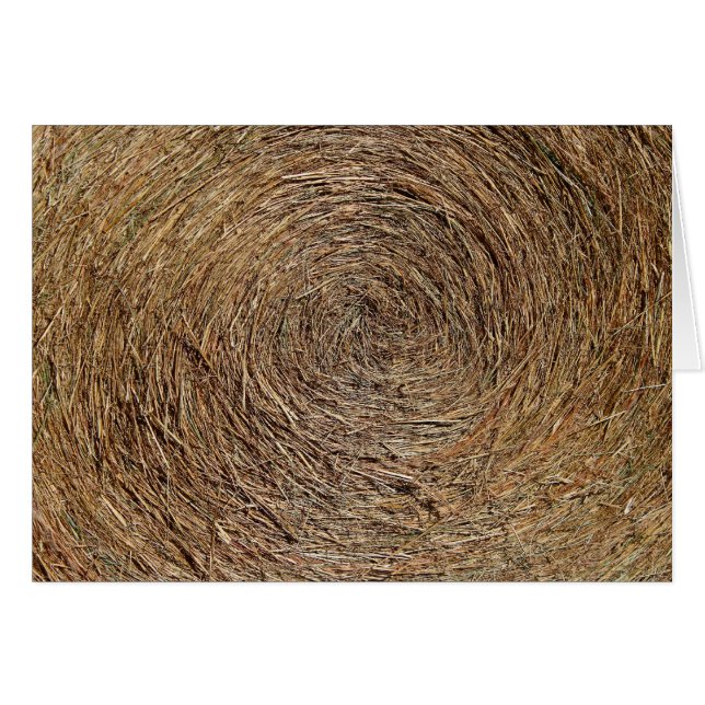 Hay Bale Blank Card (Anverso (Horizontal))