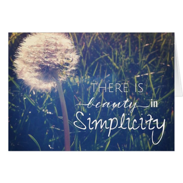 Hay belleza en simplicidad (Anverso (Horizontal))