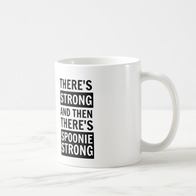 Hay fuerte, después hay taza fuerte de Spoonie (Derecha)