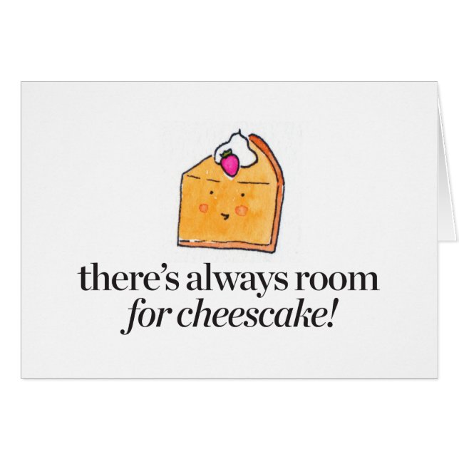 Hay siempre sitio para el pastel de queso (Anverso (Horizontal))