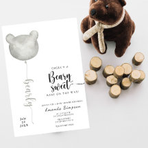 Hay un bebé muy dulce en camino Invitación para ba