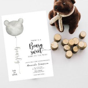 Hay un bebé muy dulce en camino Invitación para ba