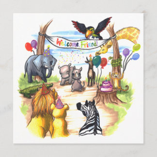 Hay un nuevo rinoceronte en la invitación a la fie