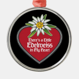 Hay un pequeño Edelweiss en mi ornamento cardíaco