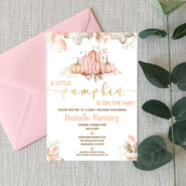 ¡Hay Una Calabaza En Camino! Invitación de Baby Sh