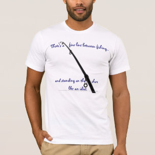 Hay una línea fina entre la camiseta de la pesca