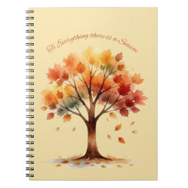 Hay una temporada Cuaderno del árbol de otoño