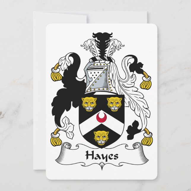 Hayes Family Crest (Anverso)