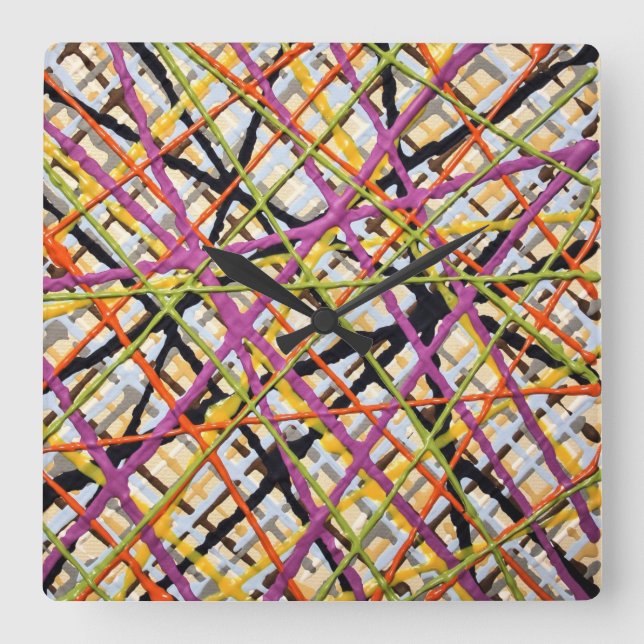 Haystack en el reloj de pared morado (Anverso)