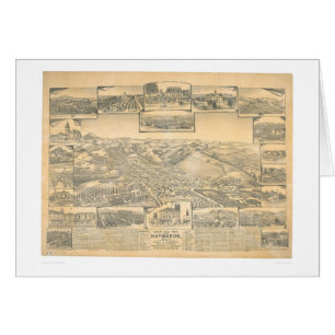 Hayward, mapa panorámico del CA (0696A)