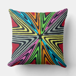 Haywire en Neon 20 x 20 Cojín decorativo de algodó