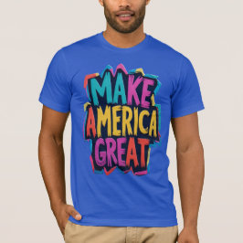Haz de Estados Unidos un gran audaz camiseta patri