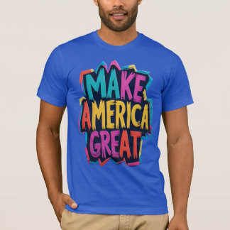 Haz de Estados Unidos un gran audaz camiseta patri