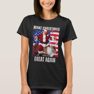 Haz De Nuevo Grande La Navidad Camiseta Fea Trump