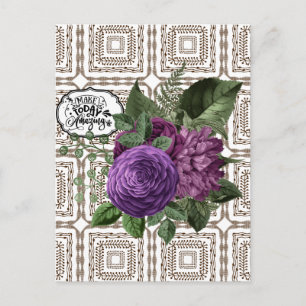 Haz Hoy Increíble Tarjeta Postal de Diseñador Flor