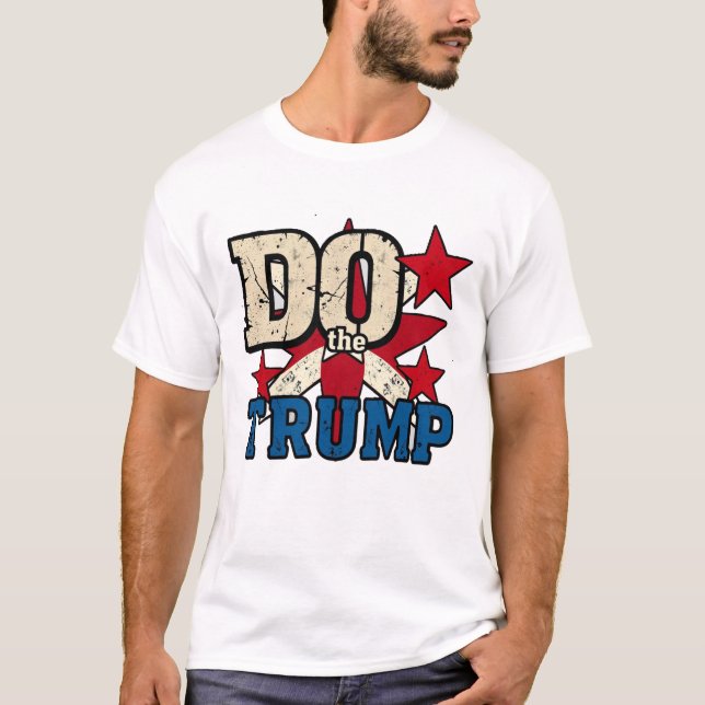 Haz la camiseta básica de los hombres de Trump (Anverso)