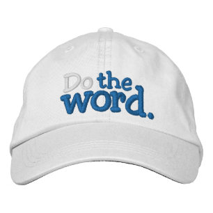 Haz la palabra. gorra de béisbol bordada