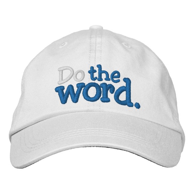 Haz la palabra. gorra de béisbol bordada (Anverso)