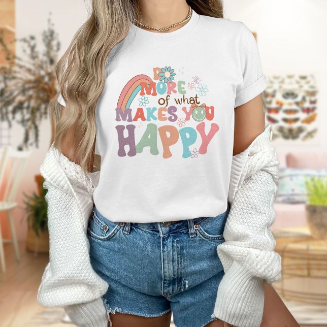 Haz lo que te hace feliz, camiseta de flores, colo (Subido por el creador)