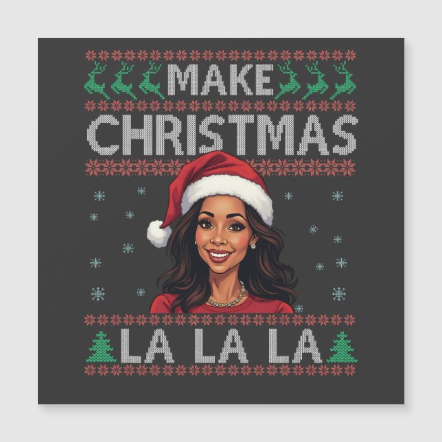 Haz Navidad La La La Espantosa Sudadera de Navidad (Anverso)