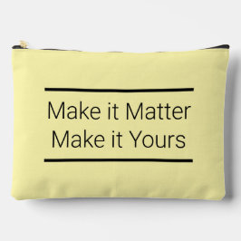 Haz que importe, hazlo tu bolso de corte de impres