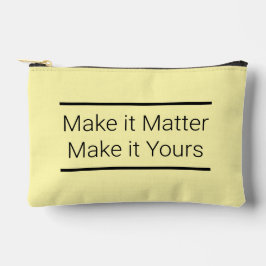 Haz que importe, hazlo tu bolso de corte de impres