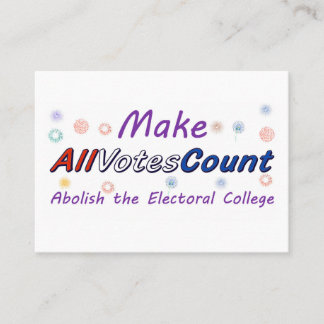 Haz que todos los votos cuenten, tarjetas de inser