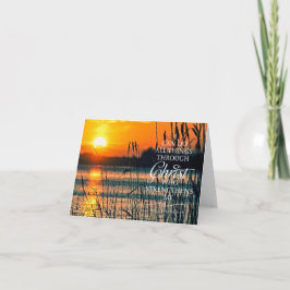 Haz todas las cosas puesta de sol y cañas