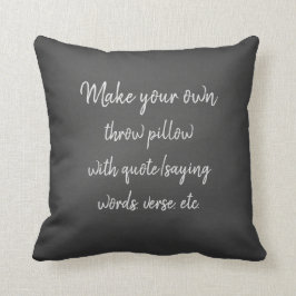 Haz tu propia almohada con citas o palabras