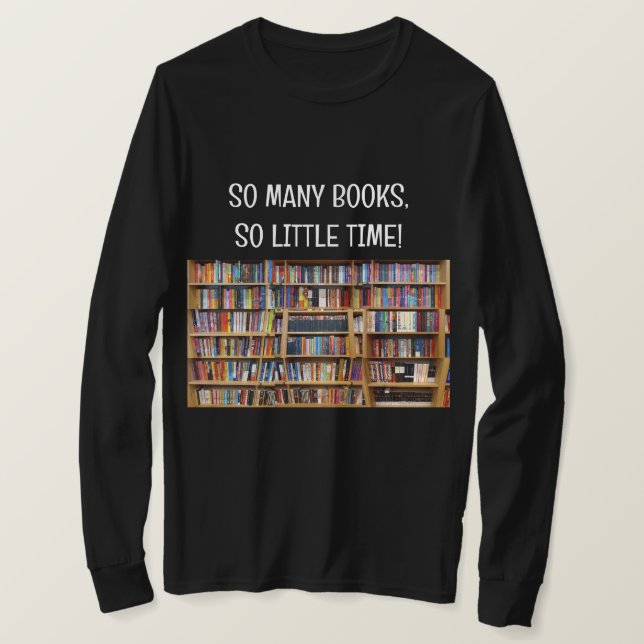 Haz tu propia camisa de manga larga Booklover Tee (Anverso del diseño)