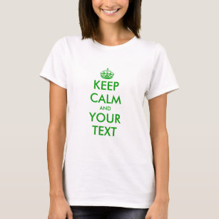Haz tu propia camiseta tranquila con corona verde