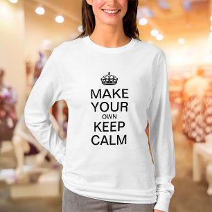 Haz tu propia camiseta tranquila - Manga larga