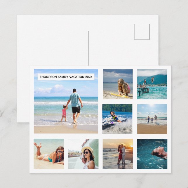 Haz tu propia postal con tus fotos de vacaciones (Anverso / Reverso)