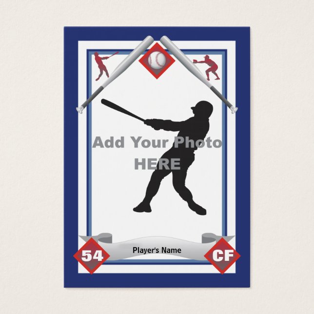 Haz tu propia tarjeta de béisbol (Frente)