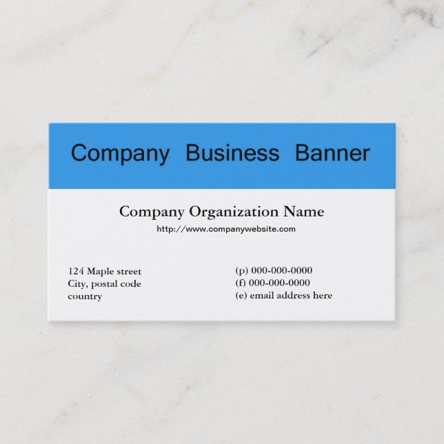 Haz tu propia tarjeta de visita con banners (Anverso)