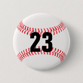 Haz tu propio botón de béisbol número Jersey