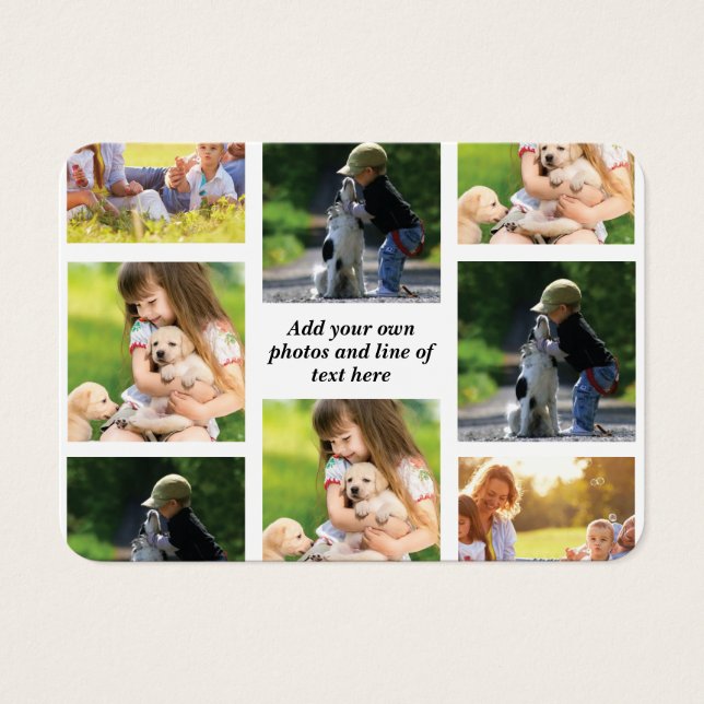 Haz tu propio collage de fotos y texto (Frente)