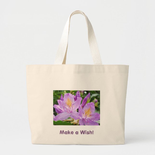 ¡Haz un Deseo! Bolsa de Mano Morado Rhododedrons (Frente)