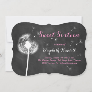 ¡Haz un deseo! Dulce Dieciséis Invitaciones (rosa)