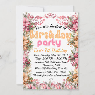 Haz un deseo: Invitación a la celebración del cump