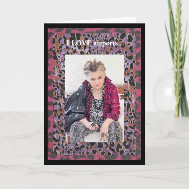 Haz un gran viaje con tarjeta de felicitación dobl (Anverso)