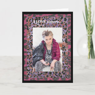 Haz un gran viaje con tarjeta de felicitación dobl