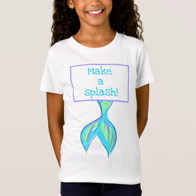 ¡Haz un Splash! Camiseta de cola de sirena (Anverso)