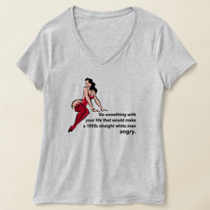 Haz una camiseta enojada para un hombre blanco dir