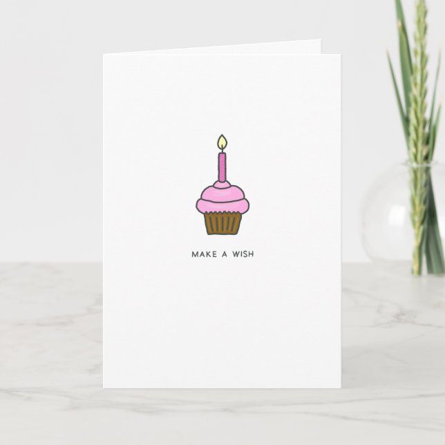Haz Una Tarjeta De Vela De Cumpleaños Feliz (Anverso)