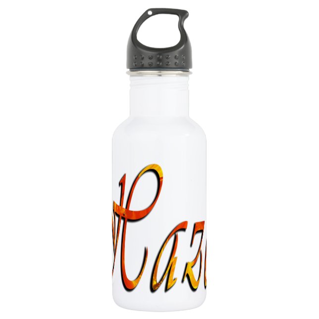 Hazel, Nombre, Logo, Chicas Botella de Agua Reutil (Anverso)