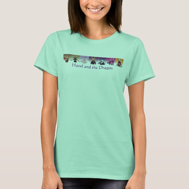 Hazel y el Dragon muestran camiseta (Anverso)