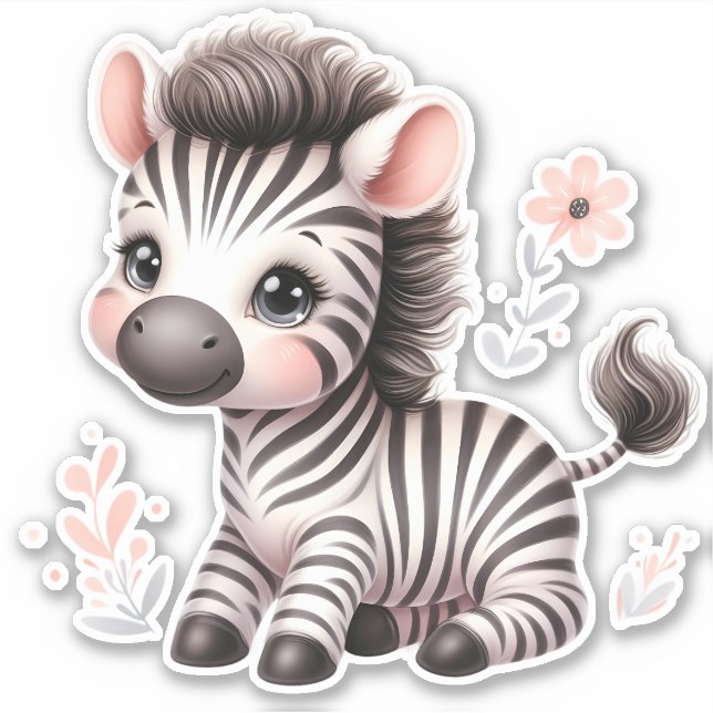 ¡Hazlo Bonito! Calcomanía para Scrapbooking Cebra  (Anverso)