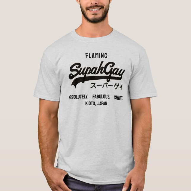 Hazlo tu propia camiseta SupahGay (Anverso)